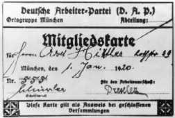 Frakturschrift, Querformat, ähnlich einer kleinen Karteikarte, mehrere handschriftliche Vermerke und Daten.