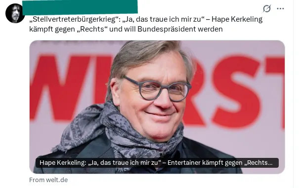 Screenshot eines X-Postings