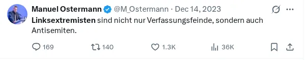 Screenshot eines X-Postings